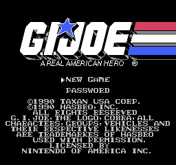 G.I. Joe - A Real American Hero (USA) Title Screen
